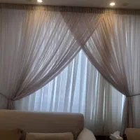 دوسری پرده هردتمیزیکیش شش ماهه وصل کردم|پرده، رانر، رومیزی|کرج, حصارک بالا|دیوار