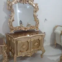 اینه کنسول تمام چوب راش