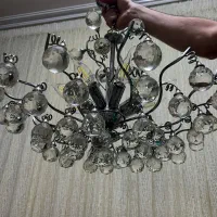 دو عدد لوستر کریستالی