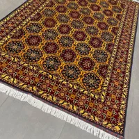 فرش دستباف (بساک) ۶ متری تمام کرک زرد خاص|فرش|مشکیندشت, |دیوار