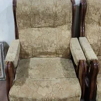 مبل چوب روس مدل آمریکایی ۷نفره|مبلمان خانگی و میز عسلی|بهبهان, |دیوار