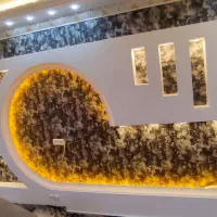 گچکاری نور مخفی ساده سفید و گچ خاک|خدمات پیشه و مهارت|اردبیل, |دیوار