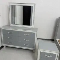 ست تخت خواب و میز آرایش|تخت و سرویس خواب|قم, زاد|دیوار