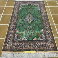 یک جفت هفت چارک دو کف ابریشم دستباف اصفهان نو