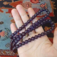 تسبیح سندلوس و مهره میناگردنی چشم  نظرانگشتر