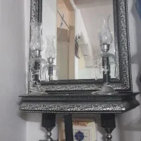 ویترین وآینه وشمعدان