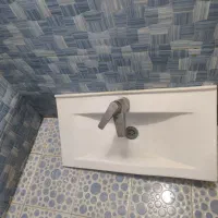 ست روشویی ، آینه و باکس به همراه شیر