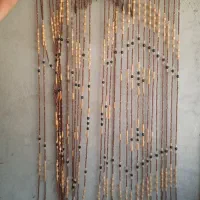 پرده ریسه ای مهره ای چوبی