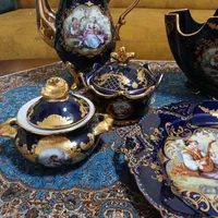 سرویس چینی سورمه ای برند ورسای طرح لیلی و مجنون|ظروف سرو و پذیرایی|تهران, مجیدیه|دیوار