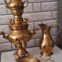سماور ذغالی برنجی