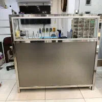 میز استیل ویترینی دکور
