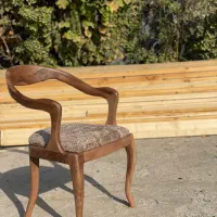 صندلی دست ساز روستیک تمام چوب گردو