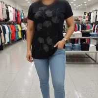 تیشرت ویسکوز ۱۰۰٪ نگین دار عمده