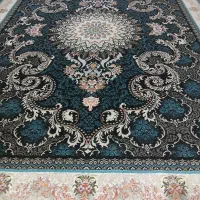 فرش ۱۲متری جفت زمینه سورمه ای|فرش|بجنورد, |دیوار