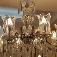 جفت لوستر نقره ای خیلی شیک