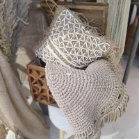 انواع پرده رانر رومیزی کوسن مکرومه بافی