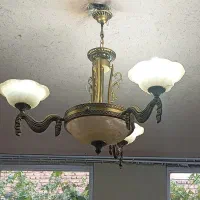 لوستر برنز 3شاخه یک جفت