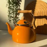 کتری لعابی طرح انگلیش هوم