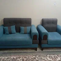 مبلمان۷ نفره و یک گنجه و عسلی