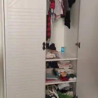 تخت دو منظوره وکمدطرح ملبانی درحد نو مناسب سیسمونی|تخت و سرویس خواب|تهران, نیروی دریایی|دیوار