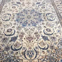 فرش نائین 16متری گل ابریشم