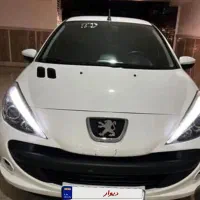 پژو 207مدل 403 کم کار سقف فلز سفید دوپوش