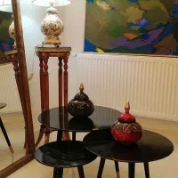 میز عسلی ساعت دار برند lotus|مبلمان خانگی و میز عسلی|تبریز, |دیوار