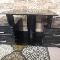فروش زیر تلویزیونی شیشه ای