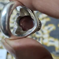 انگشتر نقره قدیمی عقیق یمنی اصل