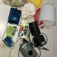لوازم آکواریوم + سرلاک و آبخوری پرنده
