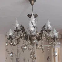 لوستر برنز ۴ شاخه دوتایی