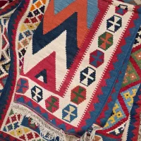 گلیم مرینوس|گلیم، جاجیم، گبه|شیراز, تندگویان|دیوار