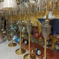 آباژور کنارسالنی طلایی بلند|چراغ خواب و آباژور|اردبیل, |دیوار