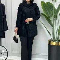 مانتو جین  وشلوار وتیشرت نونو