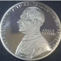 سکه یادبود آنتیک روکش نقره ای کلکسیونی زیبا اروپای