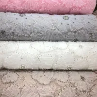 دانتل فرانسوی گل برجسته اعلاء و لباس مجلسی