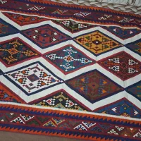 گلیم دست بافت|گلیم، جاجیم، گبه|فیروزآباد (فارس), |دیوار