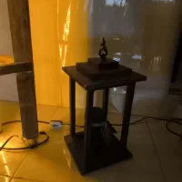 سه وسیله چوبی دست ساز اباژور کنارسالنی و وارمر|چراغ خواب و آباژور|یزد, |دیوار