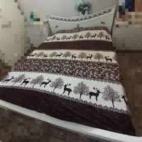 تخت چوبی سفید با تشک