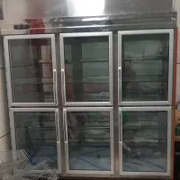 یخچال ایستاده ویترینی ۶ درب در حد نو