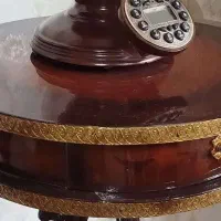 میز عسلی چوب راش با طراحی منبت طلایی|مبلمان خانگی و میز عسلی|تهران, بروجردی|دیوار