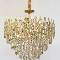حراج چهار مدل لوستر مدرن پذیرایی و لاینری کریستالی|لوستر و چراغ آویز|تبریز, |دیوار