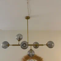 یک جفت لوستر مولکولی وارداتی|لوستر و چراغ آویز|تهران, تهرانپارس جنوبی|دیوار