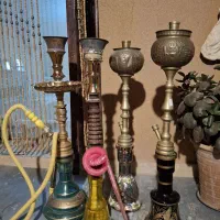 قلیون برنجی وچوبی