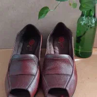 کفش چرم.|کیف، کفش، کمربند|رشت, فلسطین|دیوار