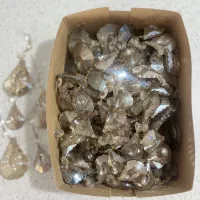 کریستال و آویز لوستر برنزی