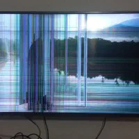 تلوزیون دوو 43 اینچ ضربه خورده|تلویزیون و پروژکتور|قزوین, |دیوار