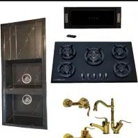 هودشیشه گازتوکارشیشه شیرالات فانتزی برندالماس کدS5