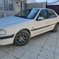 پژو پارس سفید بدون رنگ مدل آخرای ۹۸