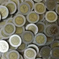 ۴۸۰ عدد سکه ۵۰۰ ریالی دورنگ